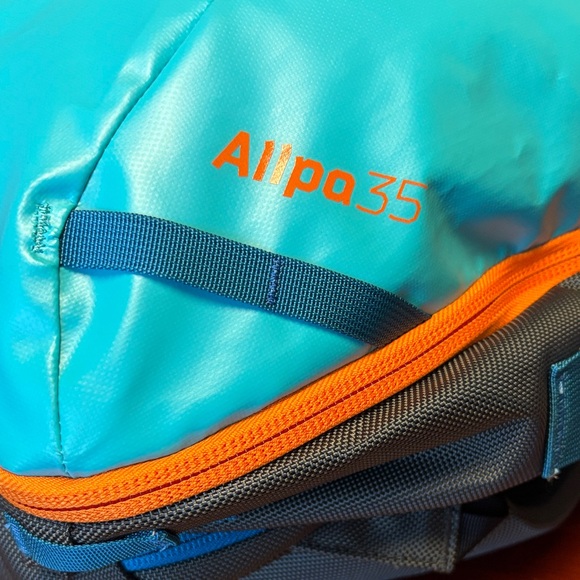 Cotopaxi Vibrant Blue Backpack with Orange Accent Allpa 35 - Picture 2 of 13